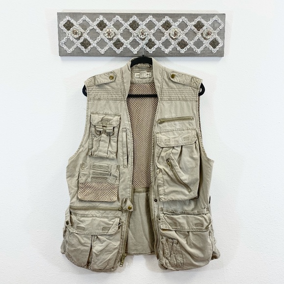 Banana Republic Other - Vintage Banana Republic Safari Vest Khaki, Size M